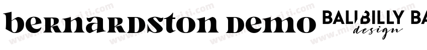 Bernardston Demo字体转换